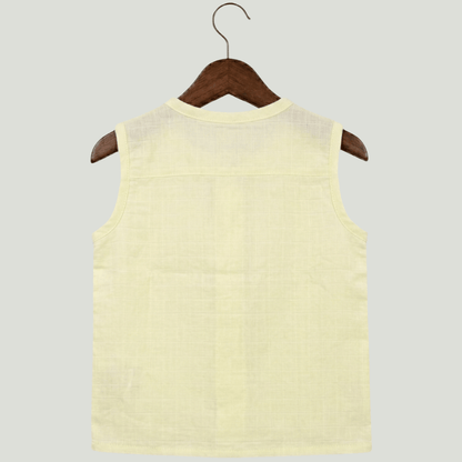 Premium Muslin Sleeveless Jabla for Babies (Pack of 3) – 100% Organic Cotton Infant Vest
