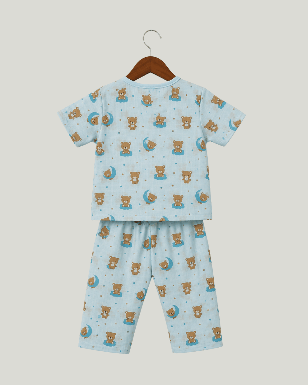 Cotton Kids Nightsuits - Pack of 2 Short Sleeve Sets for Boys & Girls
