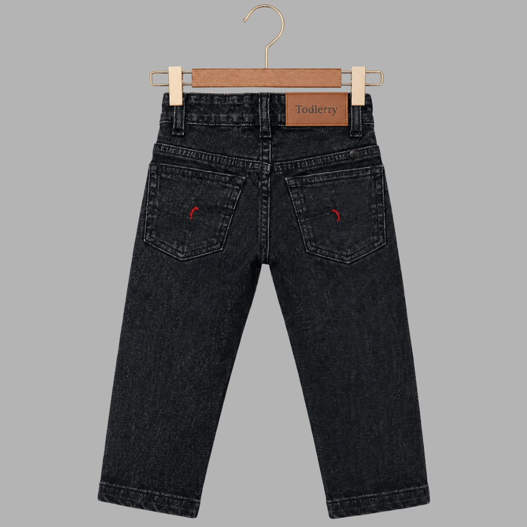 Kids Premium Stretch Straight-Fit Denim Jeans | Durable Everyday Play Joggers