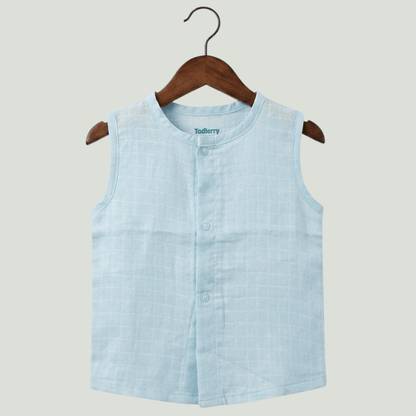 Premium Muslin Sleeveless Jabla for Babies (Pack of 3) – 100% Organic Cotton Infant Vest