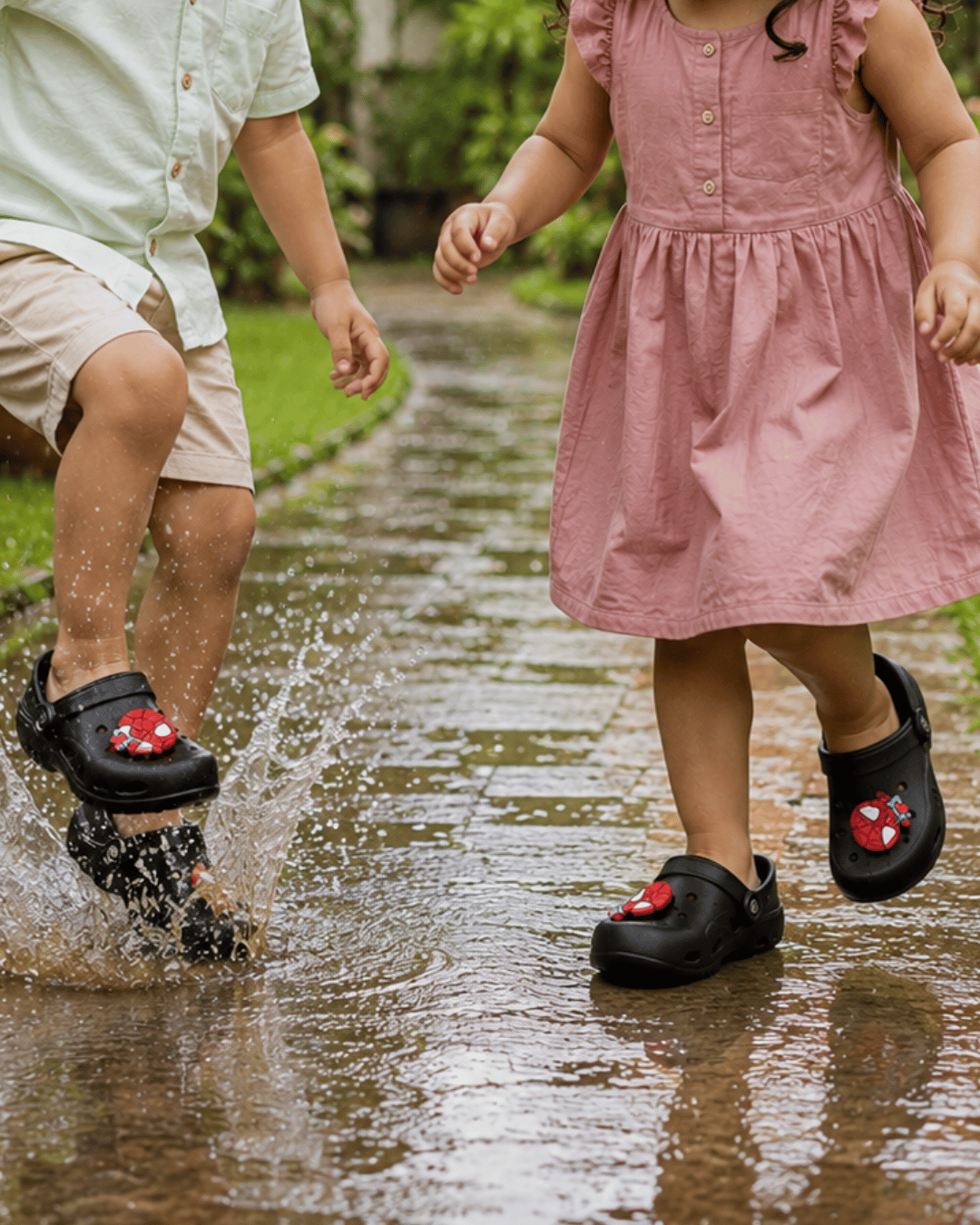 Kids Spider-Man Black Crocs – Lightweight Superhero Sandals