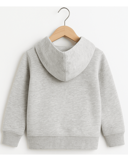 Off-White Full Sleeve with Front Zipper Hoodie for Kids 100% Cotton