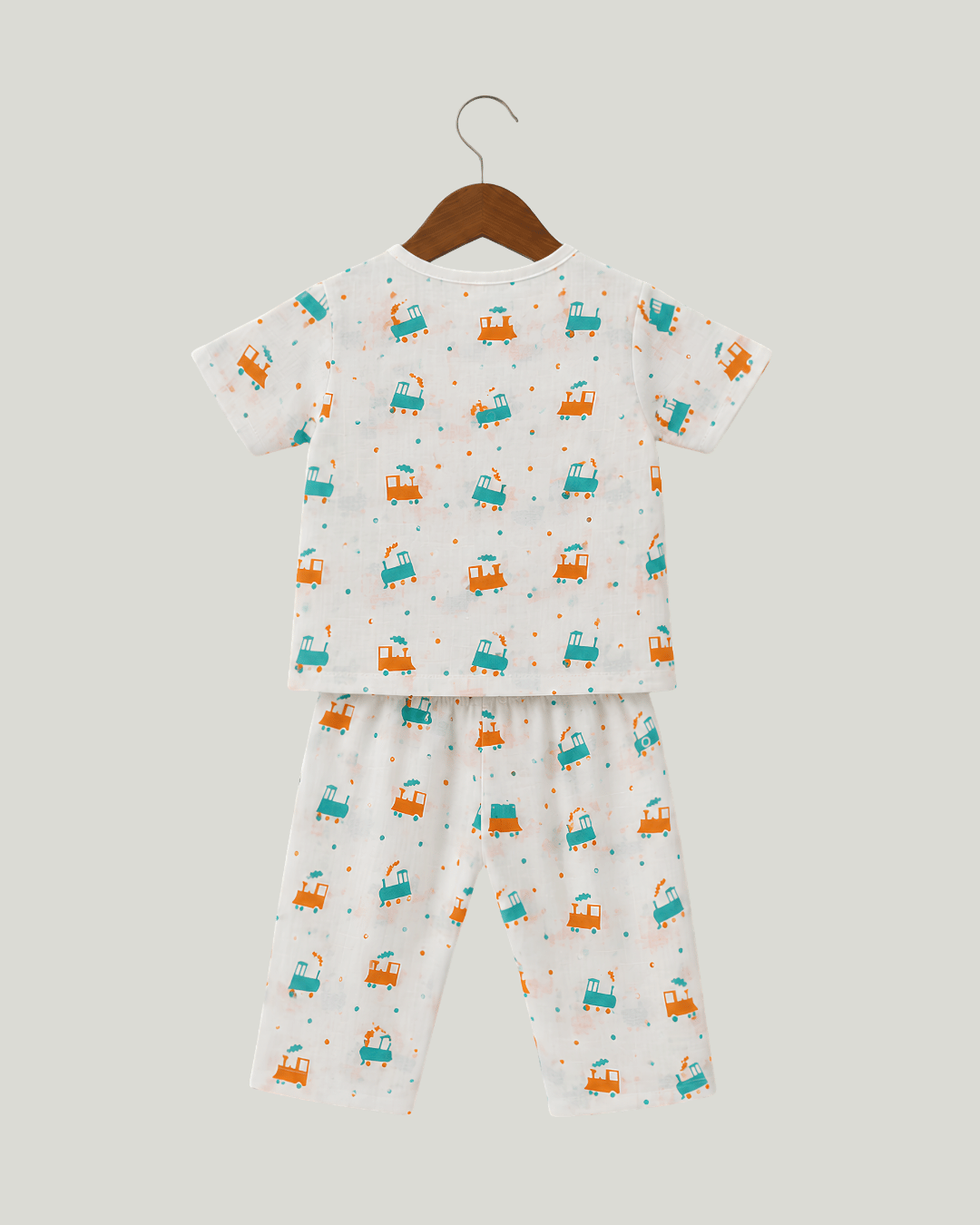 Cotton Kids Nightsuits - Pack of 2 Short Sleeve Sets for Boys & Girls