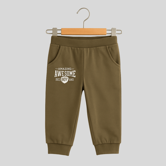 Todlerry Baby Joggers | Olive Green | Soft & Breathable | 100% Cotton