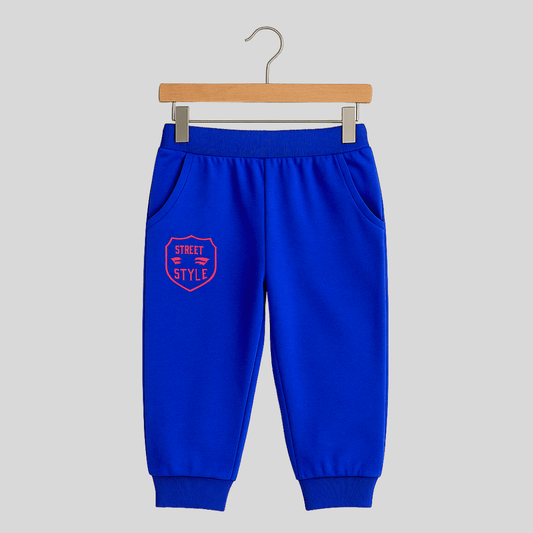Todlerry Baby Joggers | Royal Blue  | Soft & Breathable | 100% Cotton