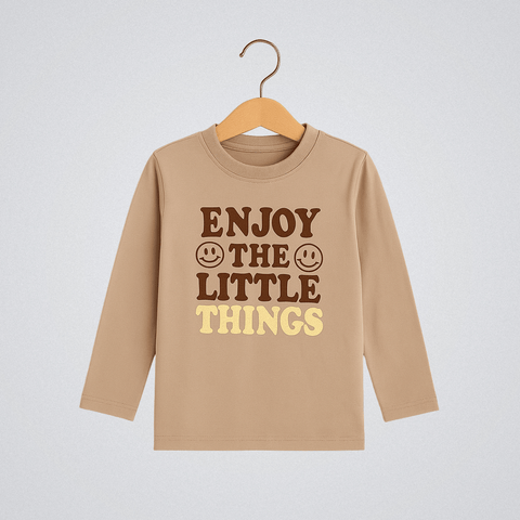 Boys Cotton T-Shirt Little Things Tee Soft & Breathable 100% Cotton