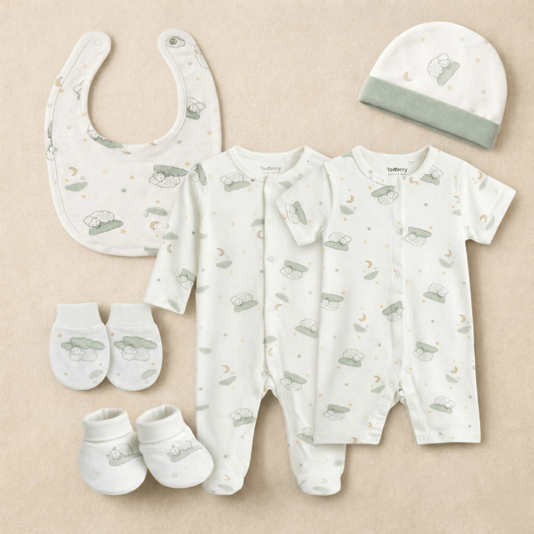 Sleepy Sheep New Born Essentials Set