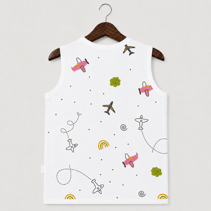 Unisex Soft Cotton Sleeveless Jhabla