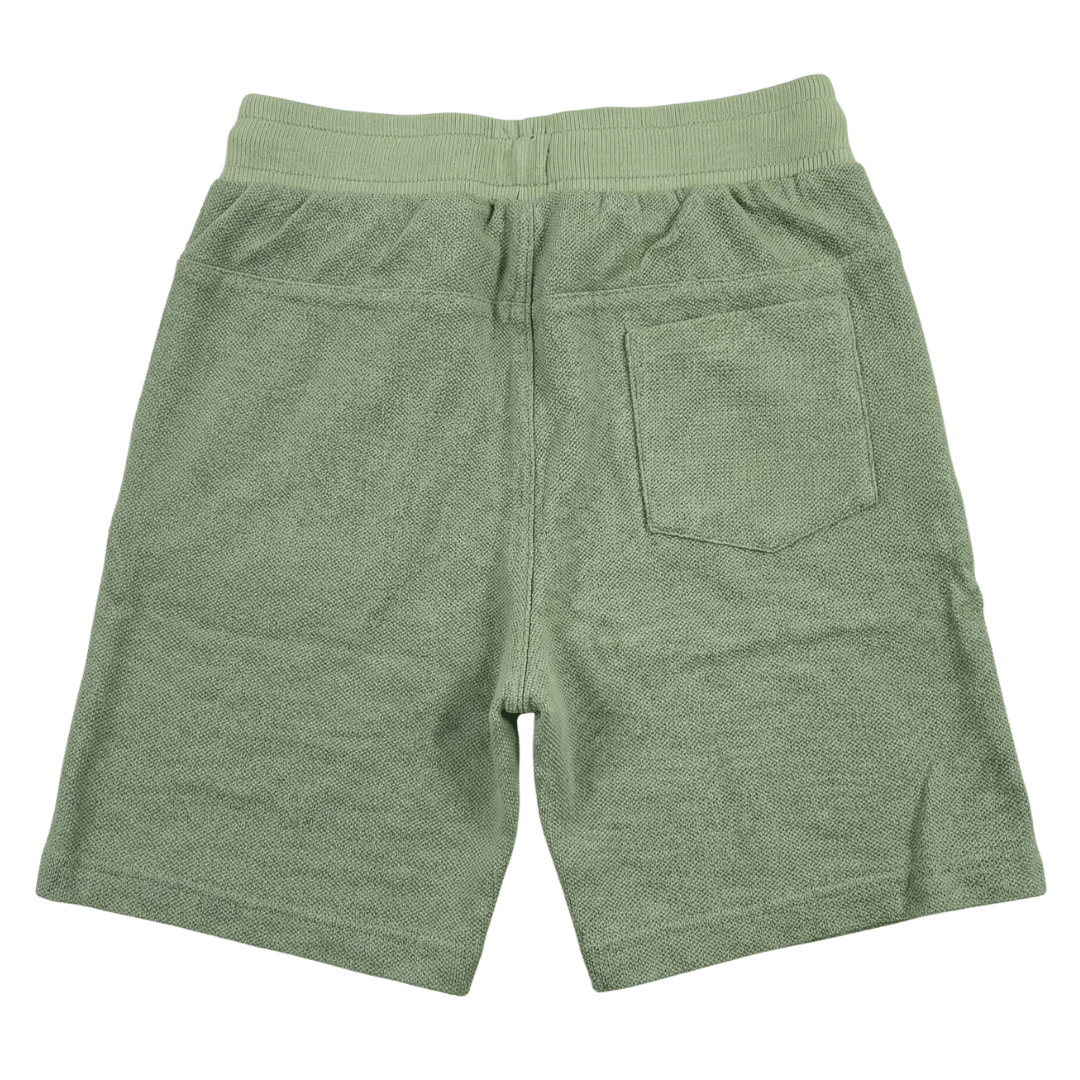 Unisex Pista Green Polo Shorts