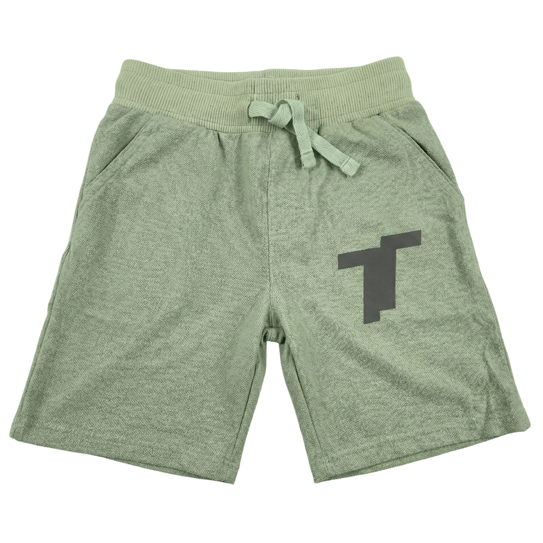 Unisex Pista Green Polo Shorts