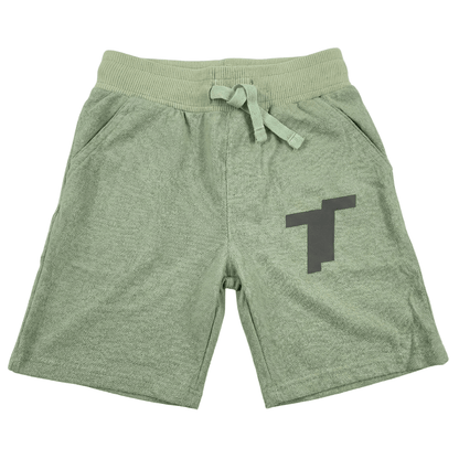 Unisex Pista Green Polo Shorts