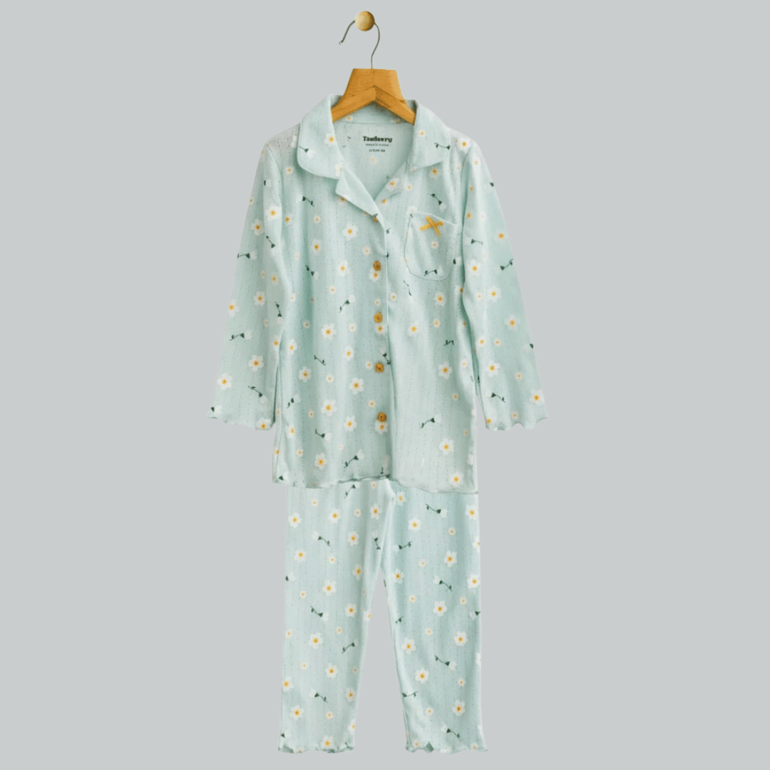 Girls Night Suit Aqua Soft & Breathable 100% Cotton