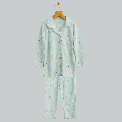 Girls Night Suit Aqua Soft & Breathable 100% Cotton
