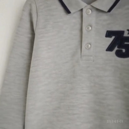 Todlerry Boys Cotton T-Shirt | Stone Grey | Soft & Breathable | 100% Cotton