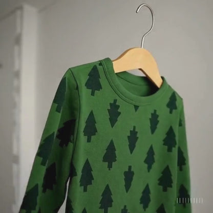 Todlerry Boys Cotton T-Shirt | Christmas Tree Green | Soft & Breathable | 100% Cotton