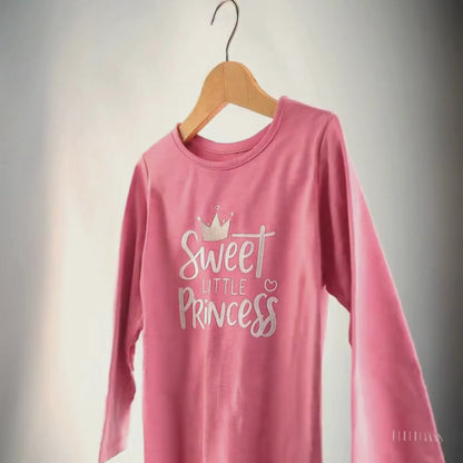 Todlerry Girls Cotton T-Shirt | Princess pink   | Soft & Breathable   | 100% Cotton
